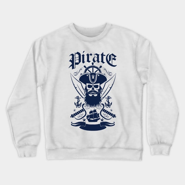 pirate Crewneck Sweatshirt by Durro